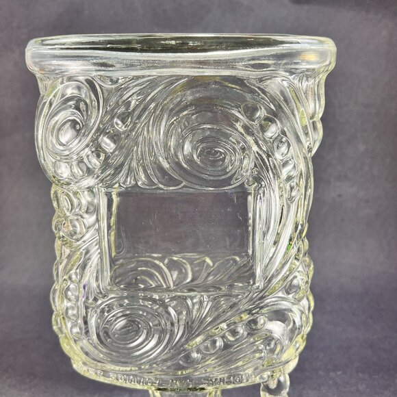 VTG Old Forester KY Whiskey Bottle Decanter Kimble Glass Co Embossed Swirls 50's - Picture 10 of 16